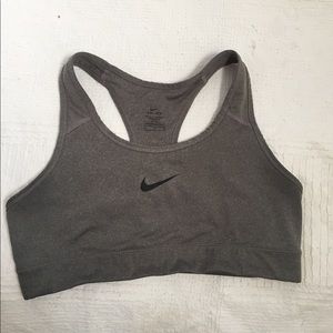 gray Nike sportsbra